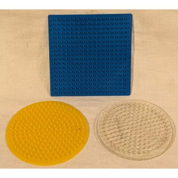 Perler Beads Pegboards Lot Shapes Heart Flower Girl Boy Square Star Booklet Lot - Picture 9 of 16